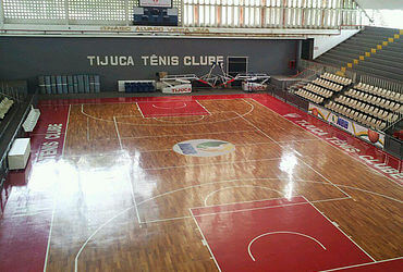 Ginásio da escola quadra de basquete do ginásio e arena de futebol